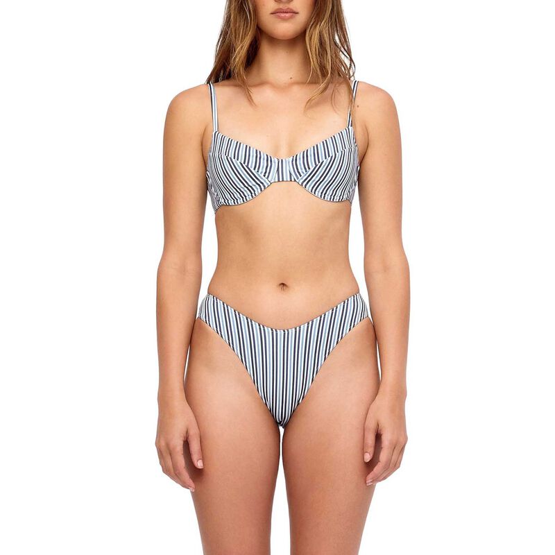 Zulu & Zephyr Blue Pin Stripe Curve Brief image number 0